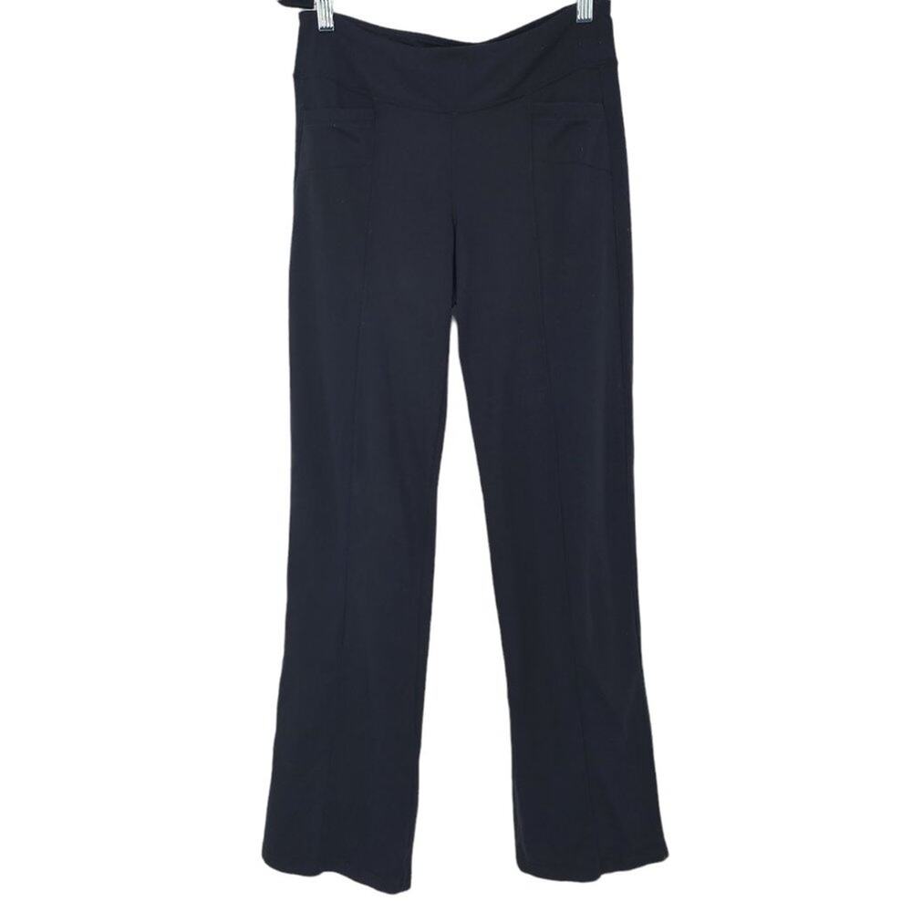Athleta Black Metro Classic Pull On Athletic Yoga Pants Leggings Size Small